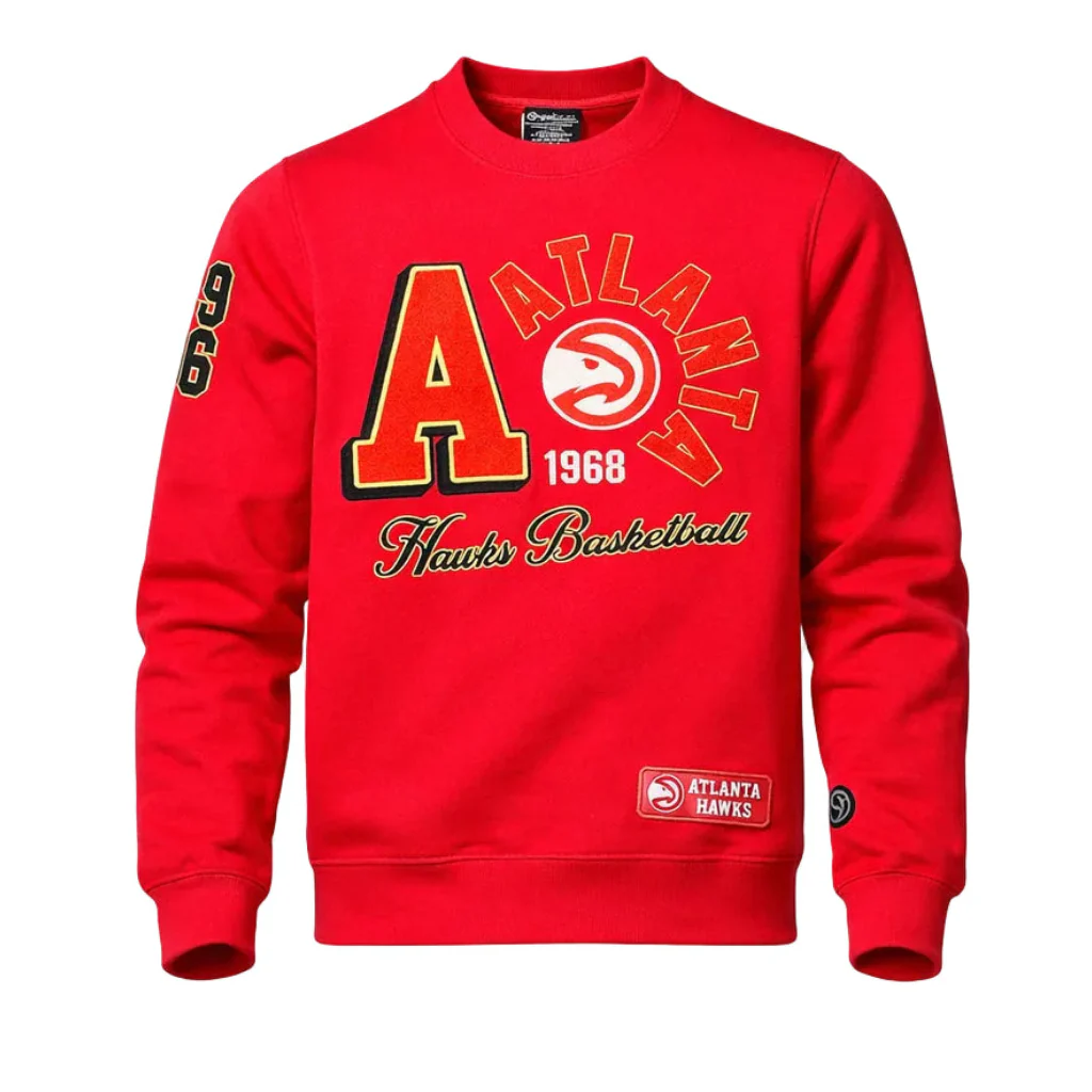 Hawks Forever 404 Red Retro Blink Crewneck