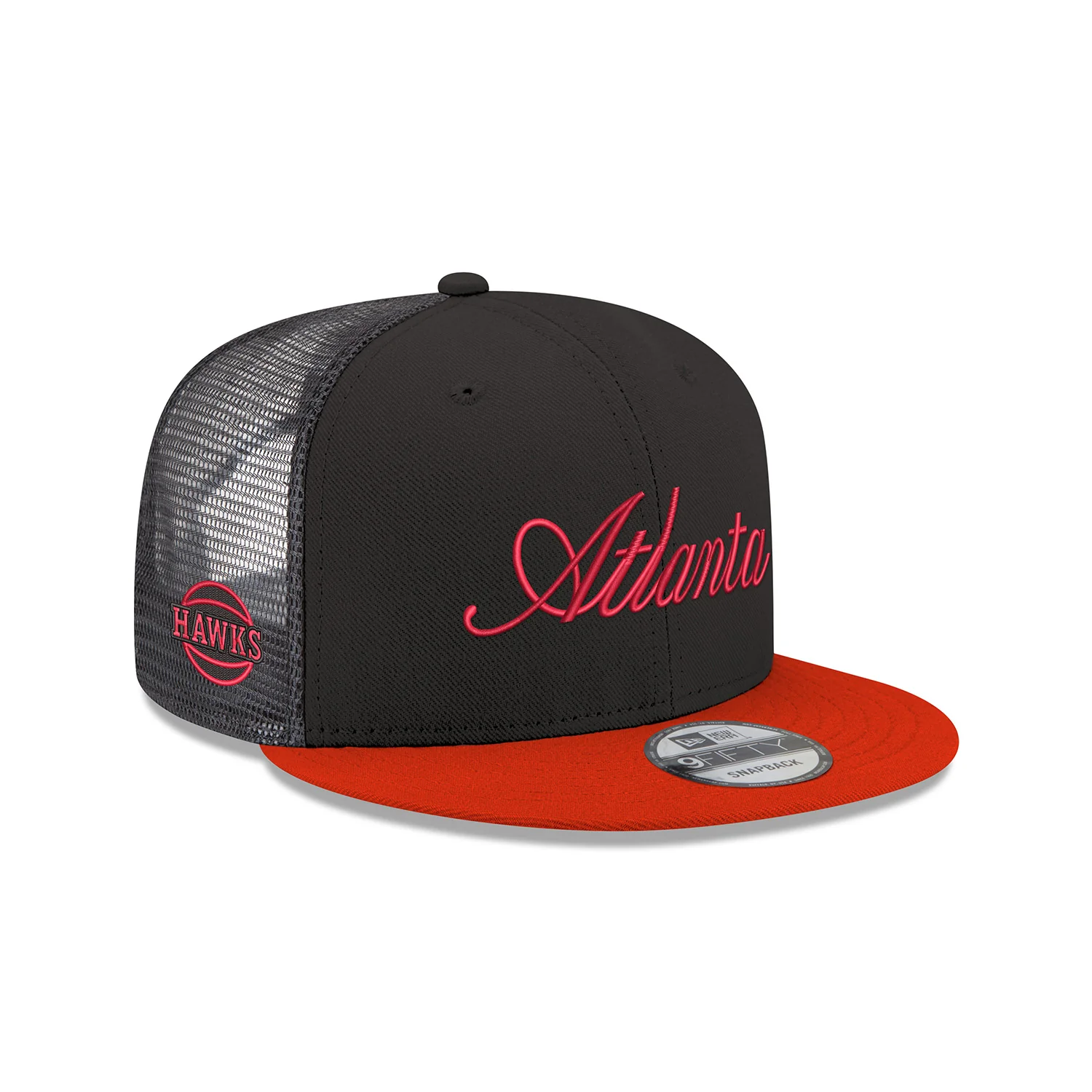 New Era Hawks Atlanta Script Trucker Snapback - Image 2
