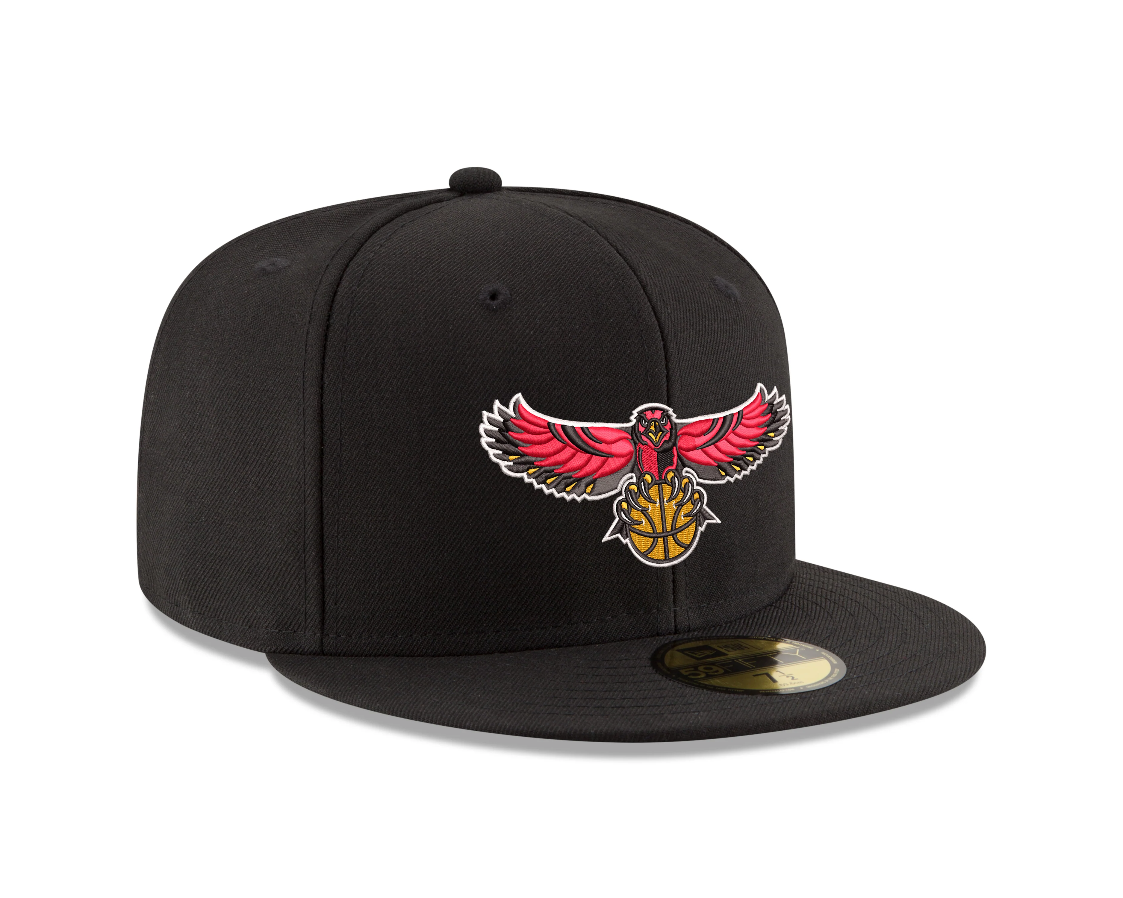 New Era Hawks Bird Logo Black Fitted Hat - Image 2