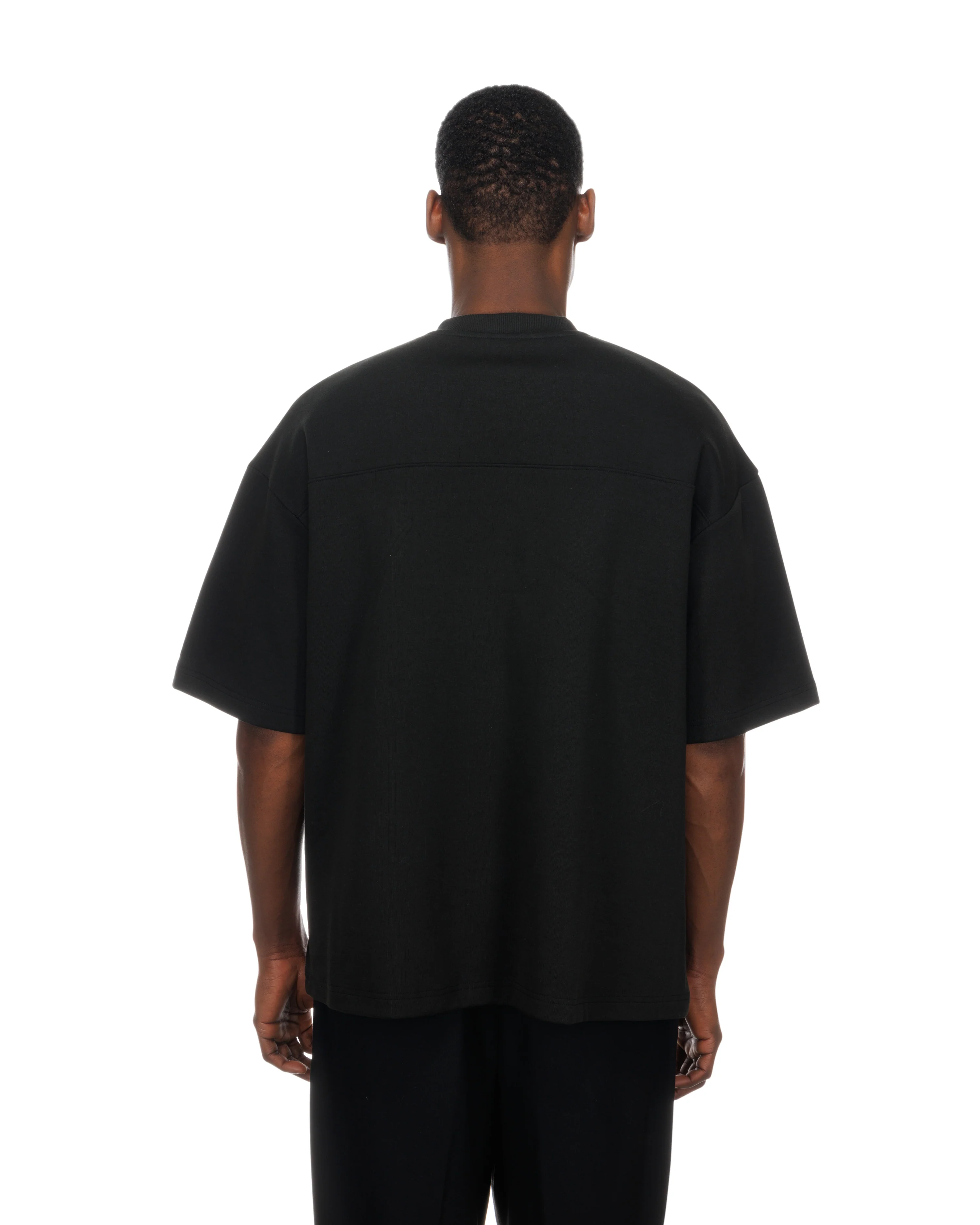 New Era Hawks Wordmark Black Throwback Tee - Image 2